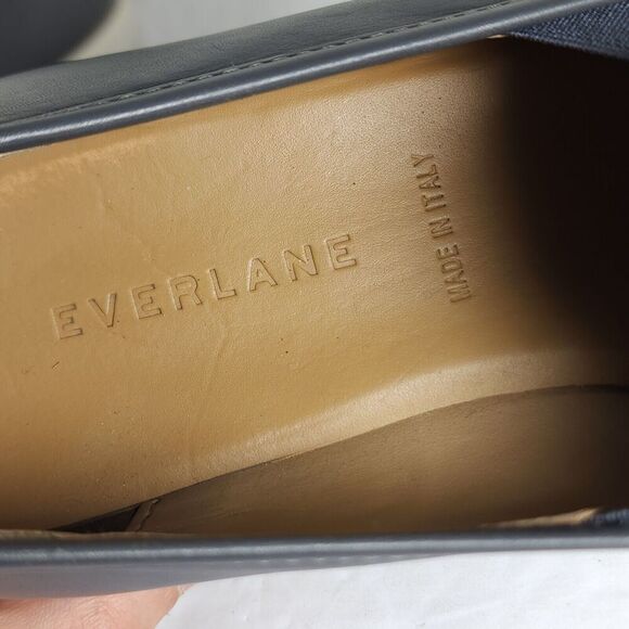 Everlane Women's The Street US 9 Dark Gray Leather Slip On Loafer Shoes Italy - Picture 14 of 15